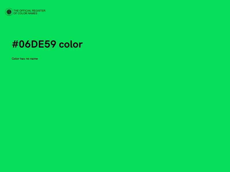 #06DE59 color image