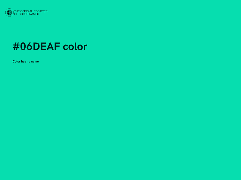 #06DEAF color image