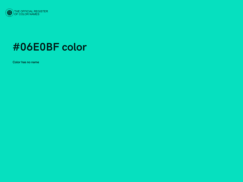 #06E0BF color image