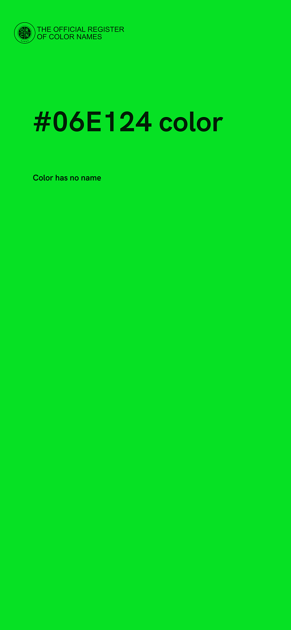 #06E124 color image