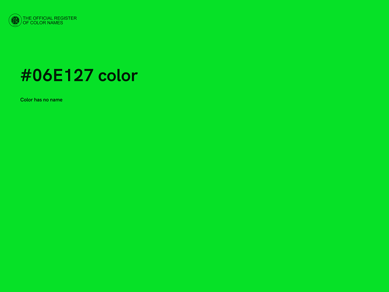 #06E127 color image