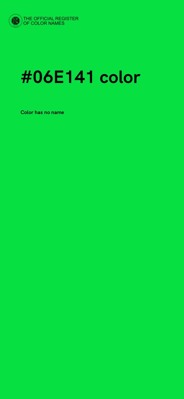 #06E141 color image