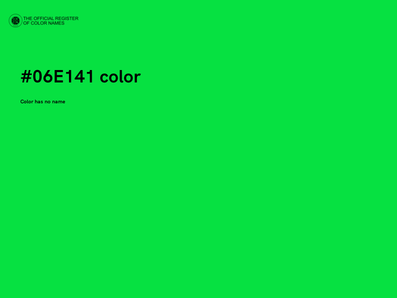 #06E141 color image