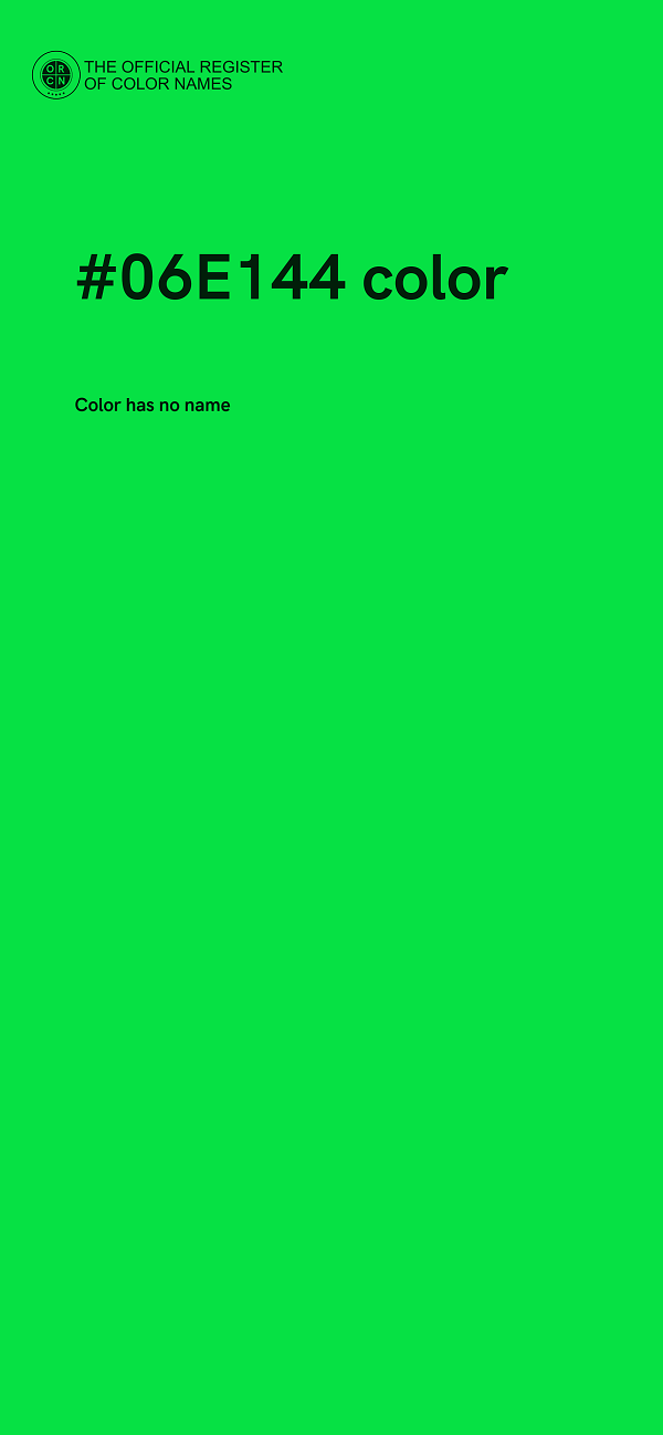 #06E144 color image