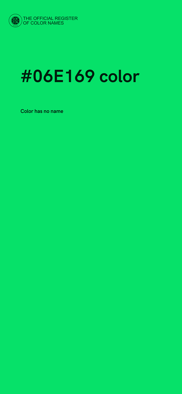 #06E169 color image