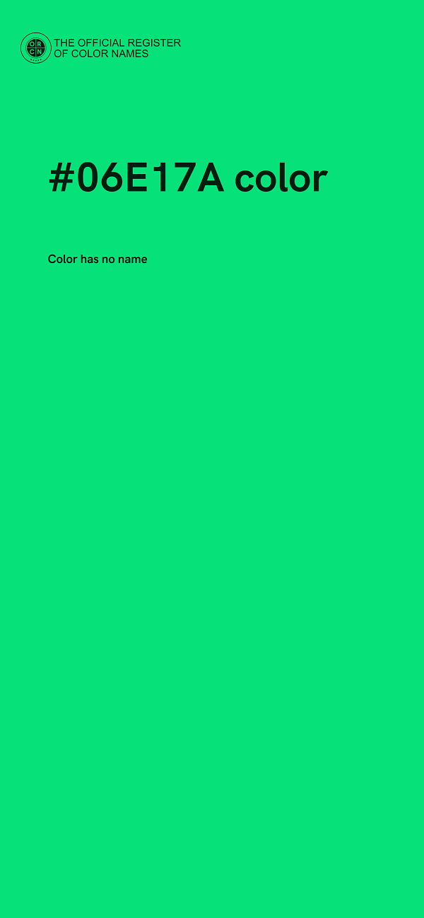 #06E17A color image