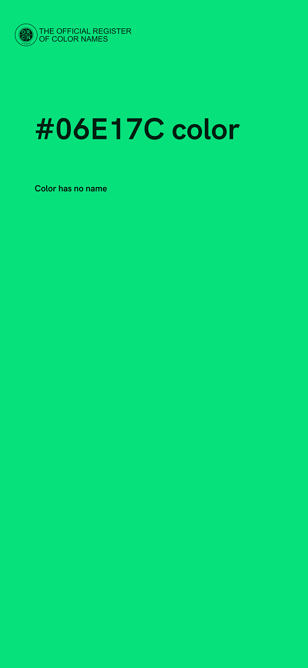 #06E17C color image