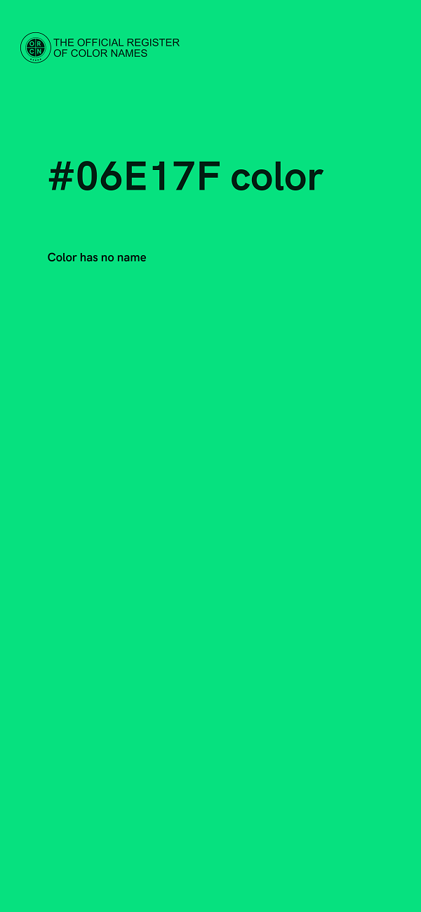 #06E17F color image
