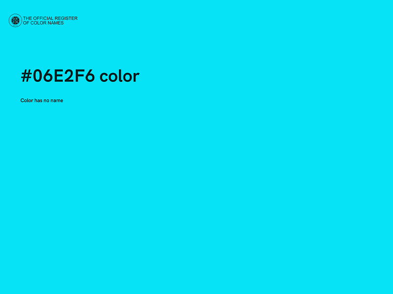 #06E2F6 color image