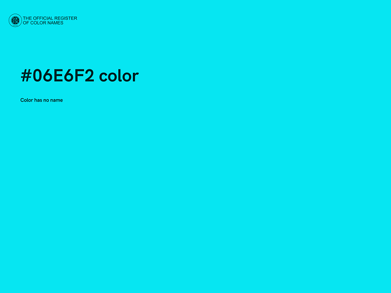#06E6F2 color image