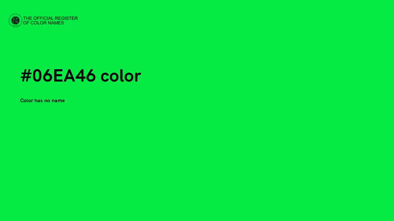 #06EA46 color image