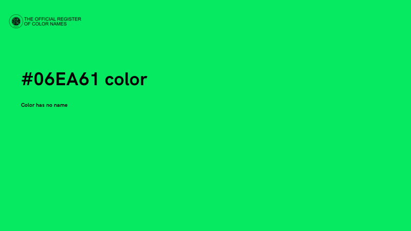 #06EA61 color image