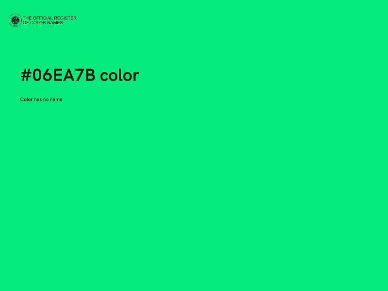 #06EA7B color image