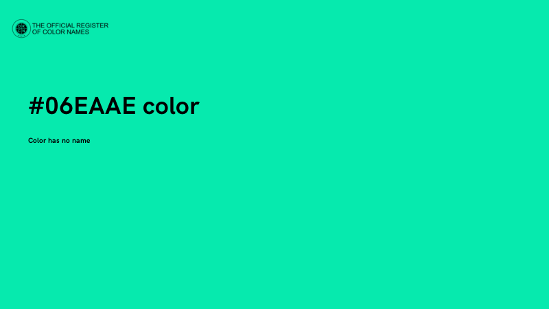 #06EAAE color image