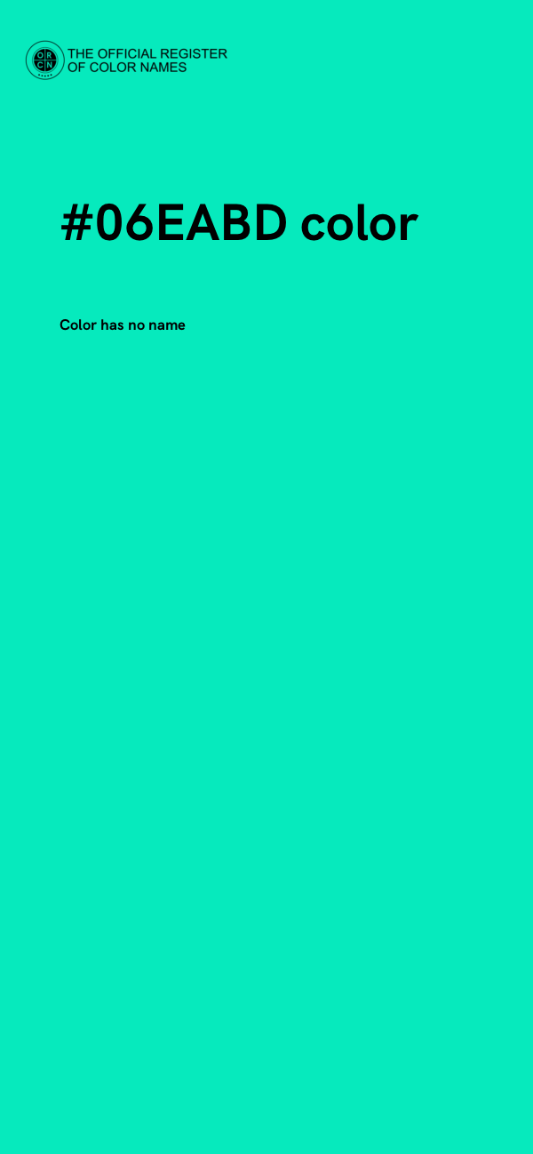 #06EABD color image