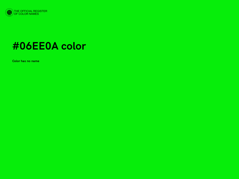 #06EE0A color image