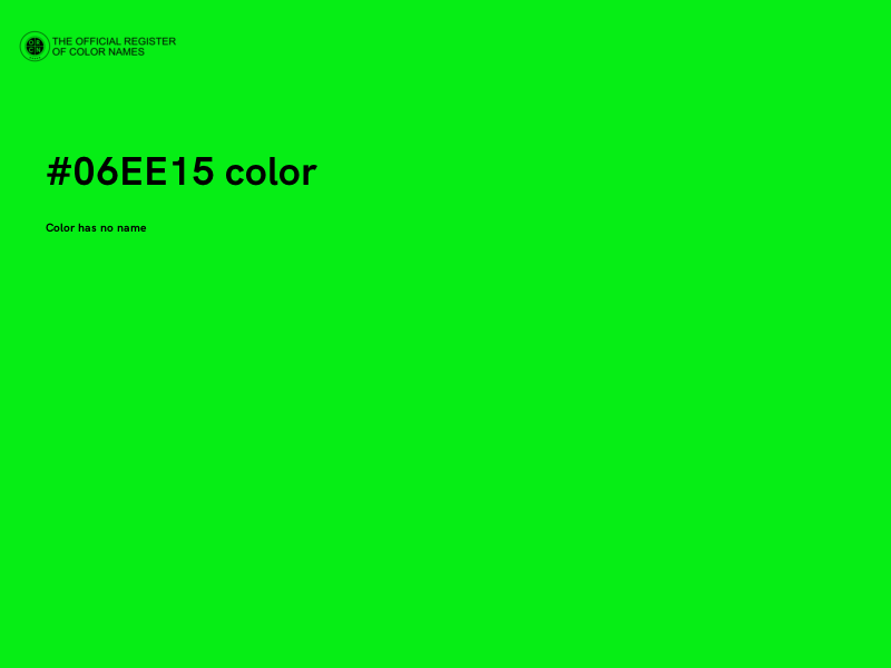 #06EE15 color image