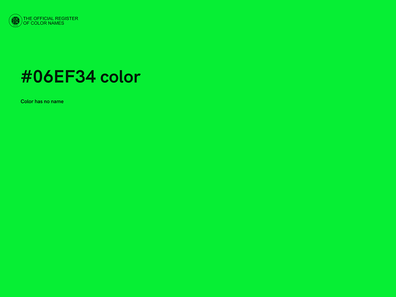 #06EF34 color image