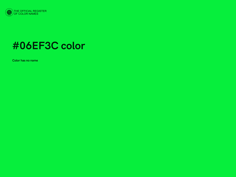 #06EF3C color image