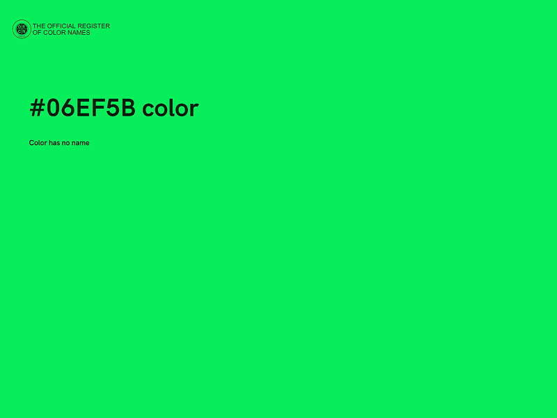 #06EF5B color image