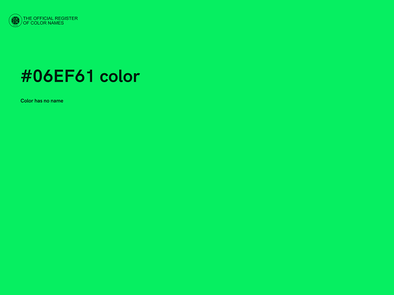 #06EF61 color image