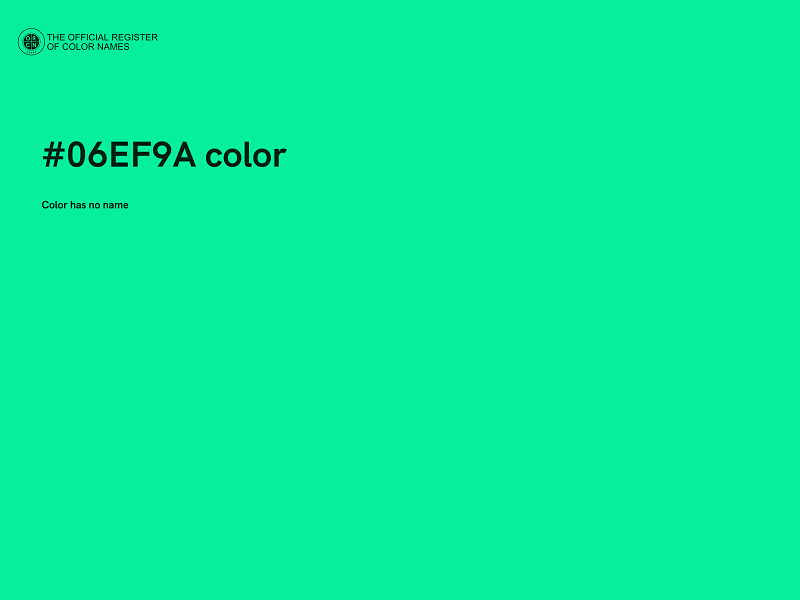 #06EF9A color image