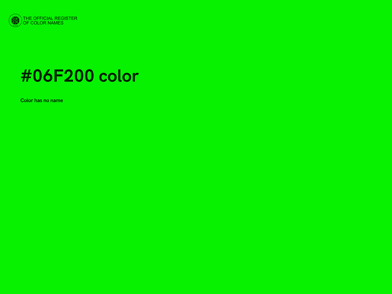 #06F200 color image