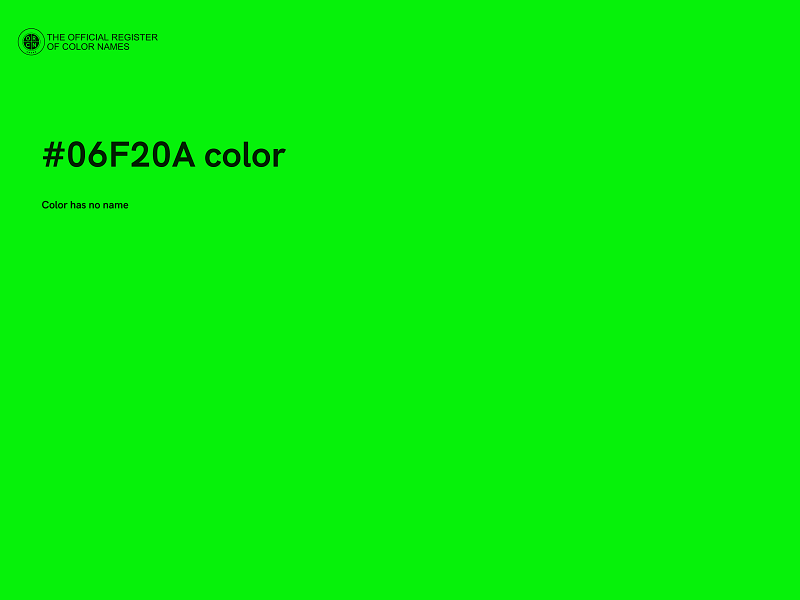 #06F20A color image