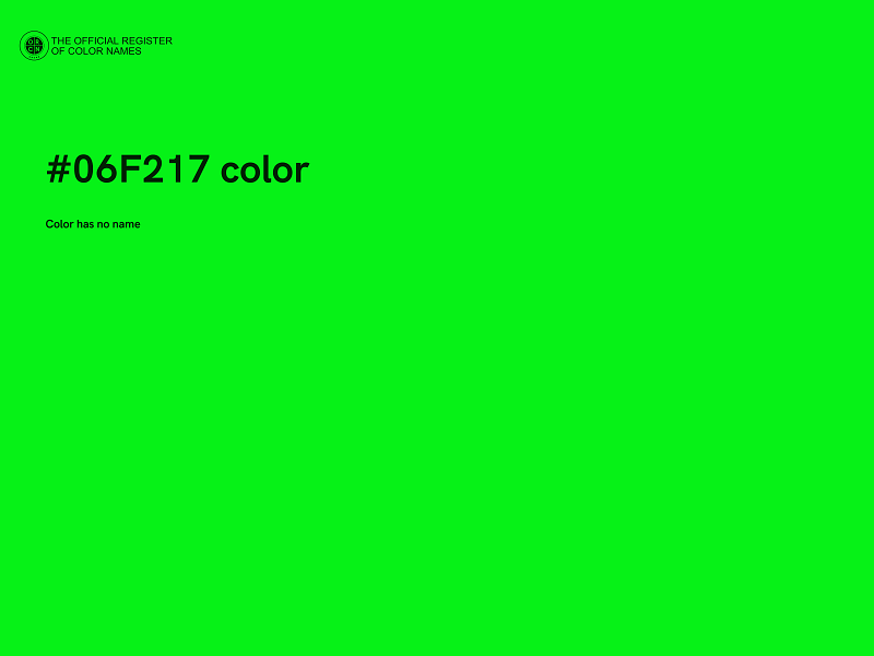 #06F217 color image