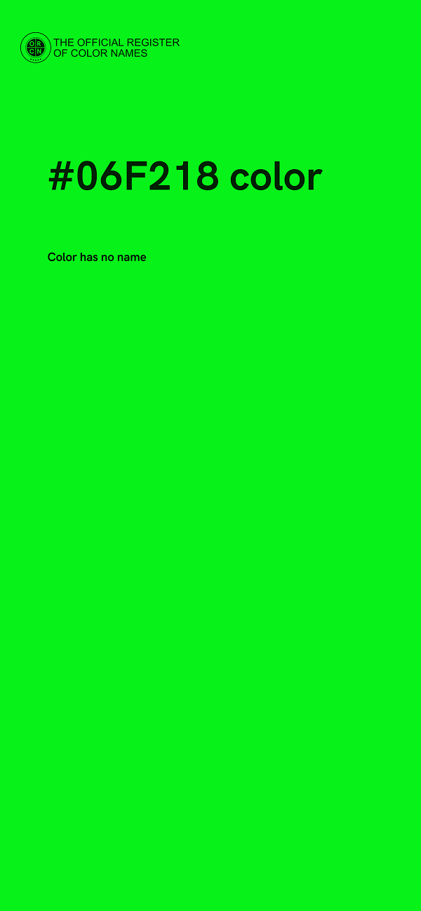 #06F218 color image