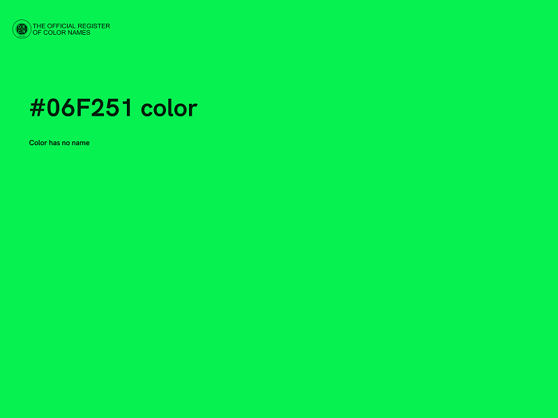 #06F251 color image