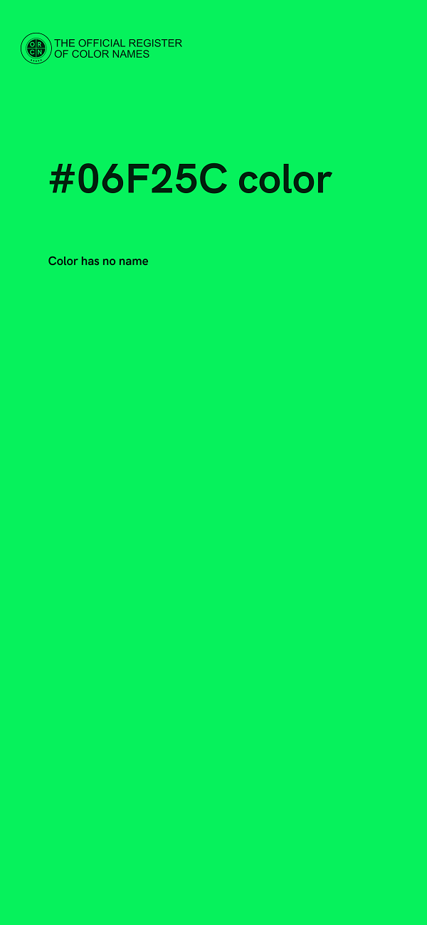 #06F25C color image