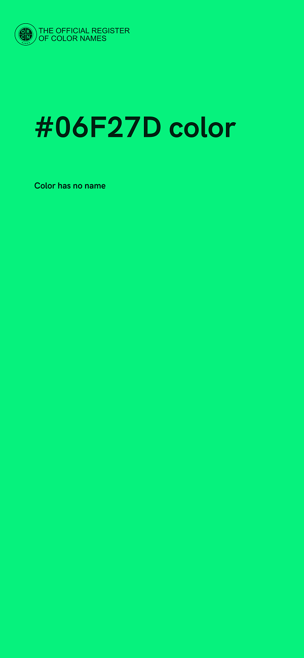 #06F27D color image