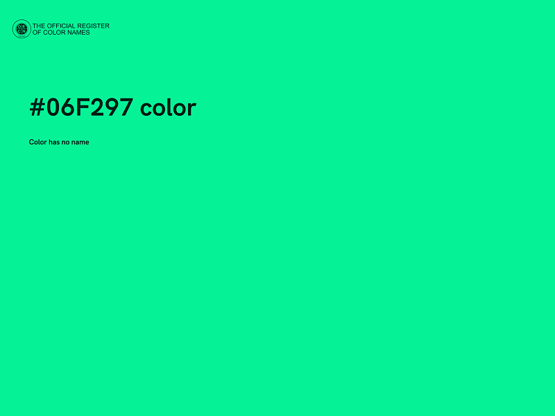 #06F297 color image