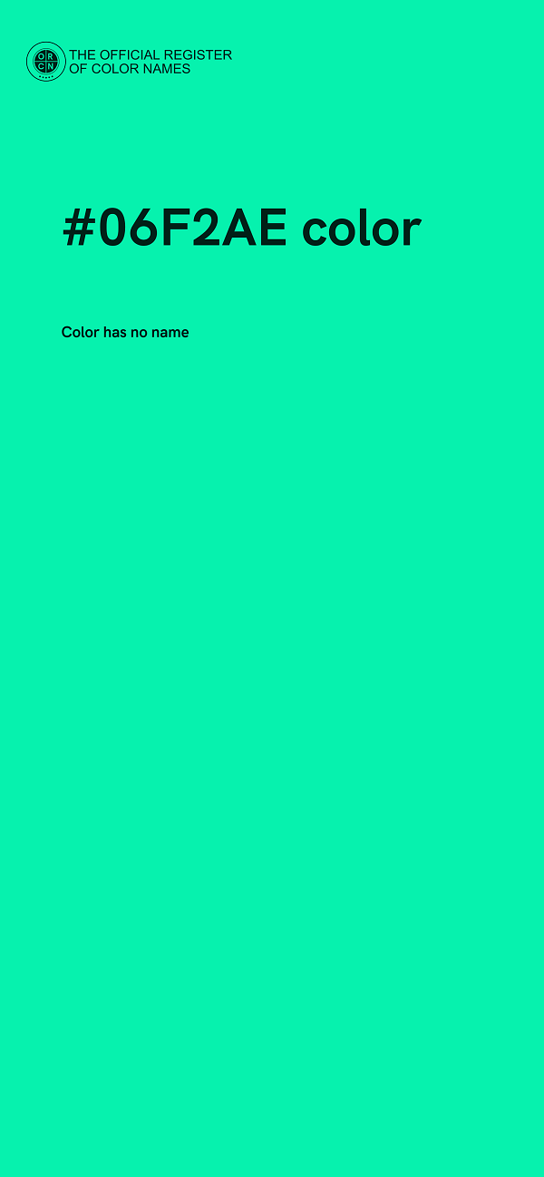 #06F2AE color image