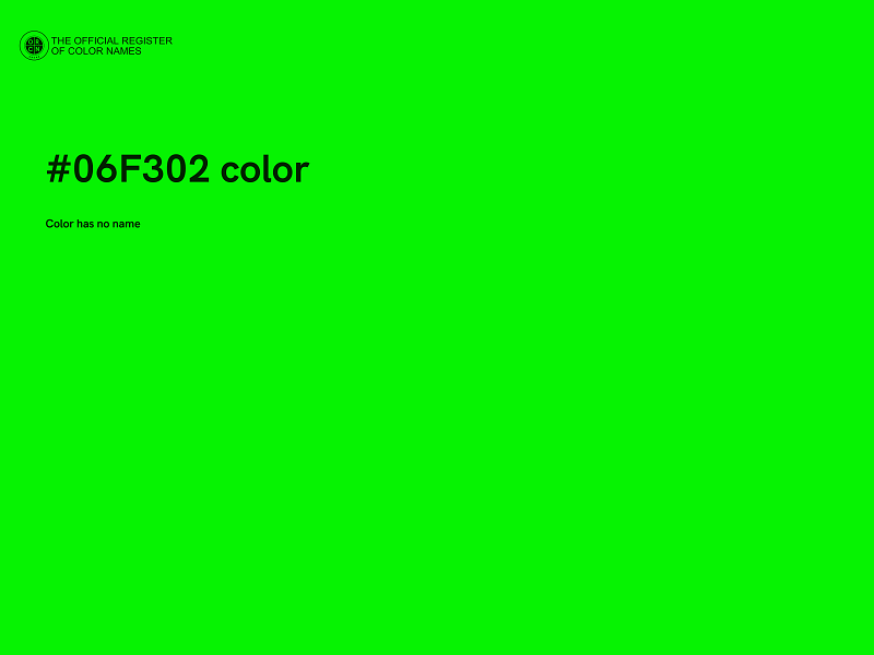 #06F302 color image