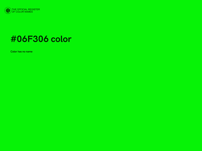 #06F306 color image