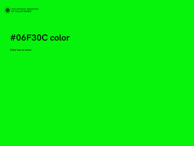 #06F30C color image