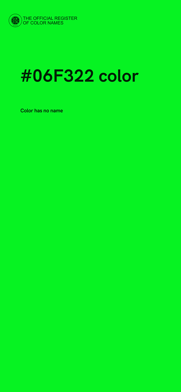 #06F322 color image