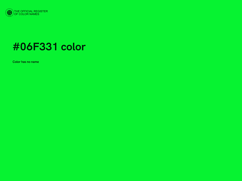 #06F331 color image