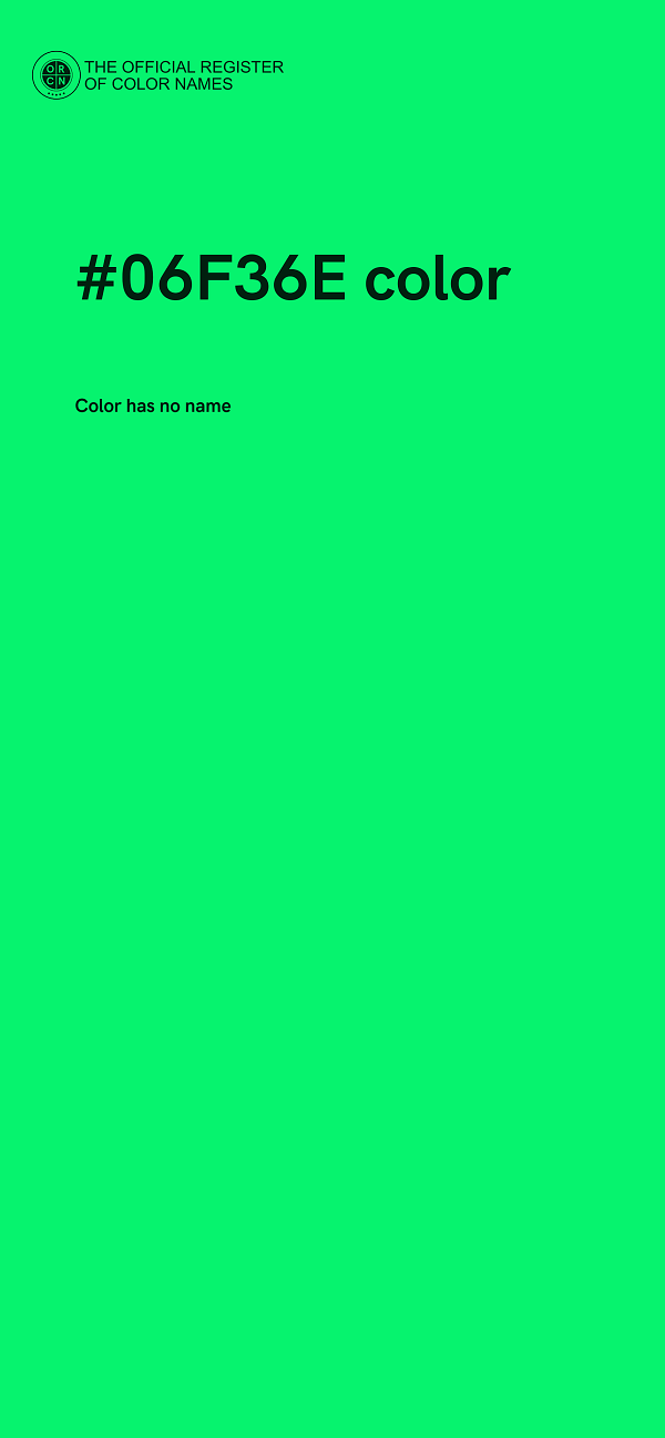 #06F36E color image