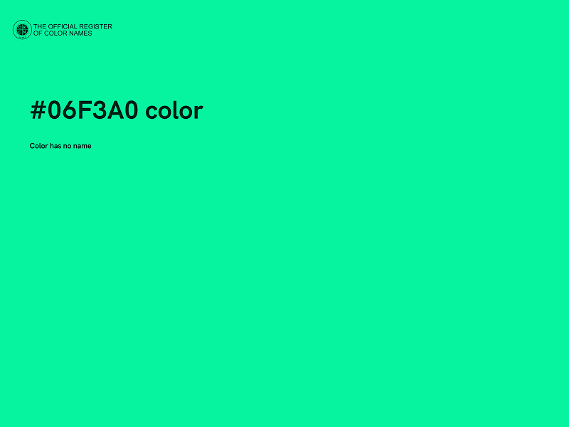 #06F3A0 color image