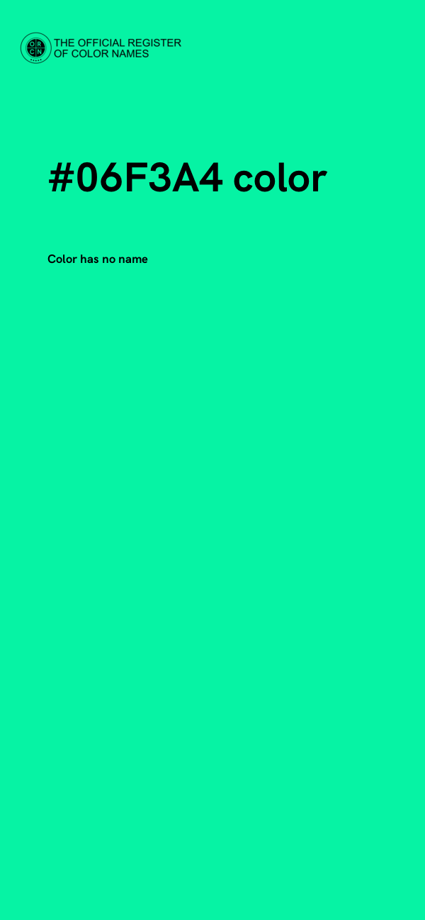 #06F3A4 color image