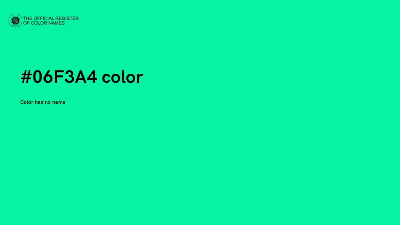 #06F3A4 color image