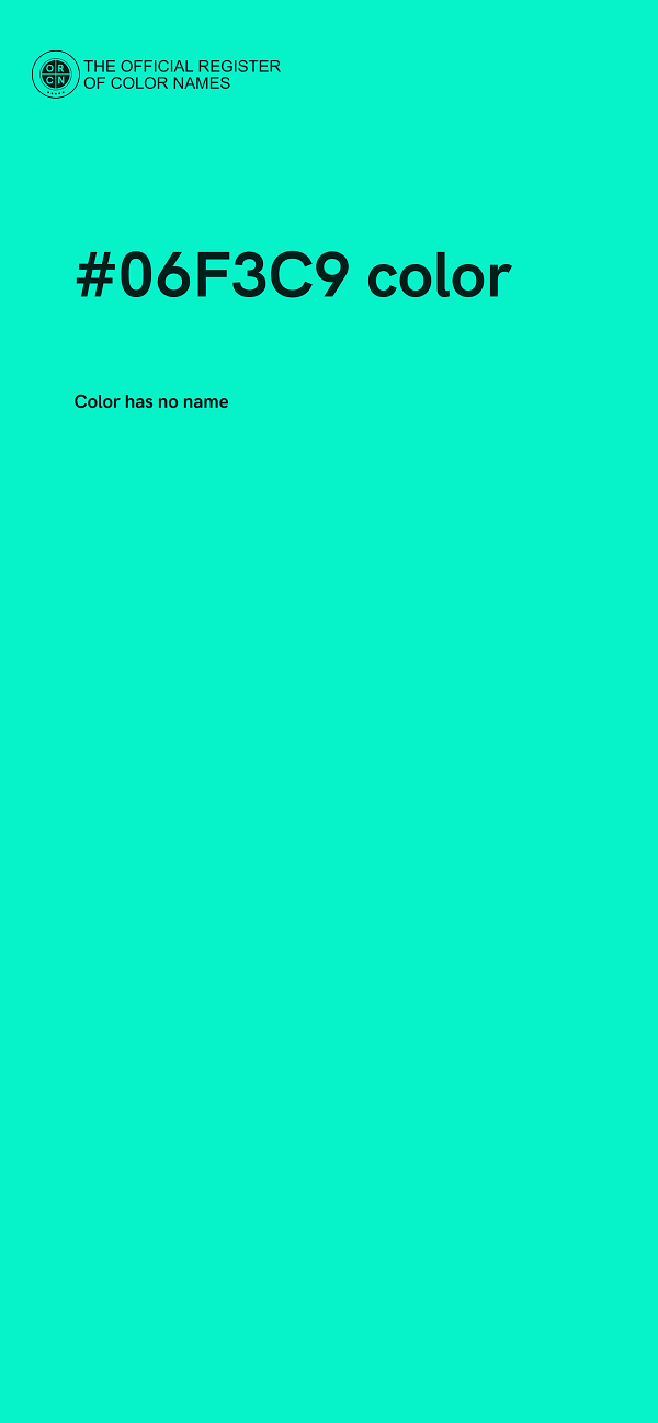 #06F3C9 color image