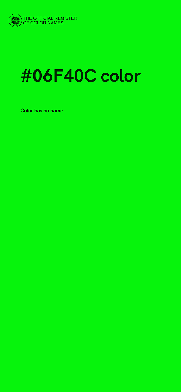 #06F40C color image