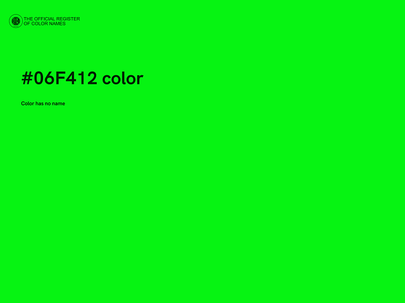 #06F412 color image