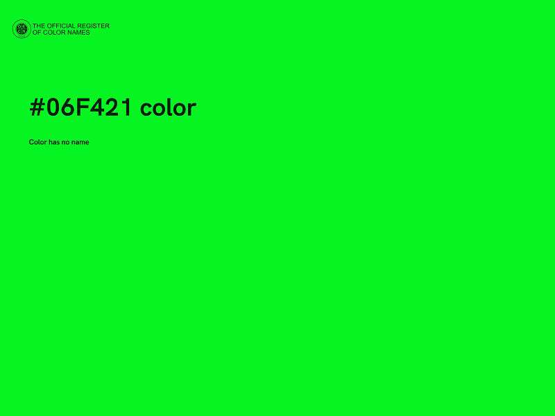 #06F421 color image