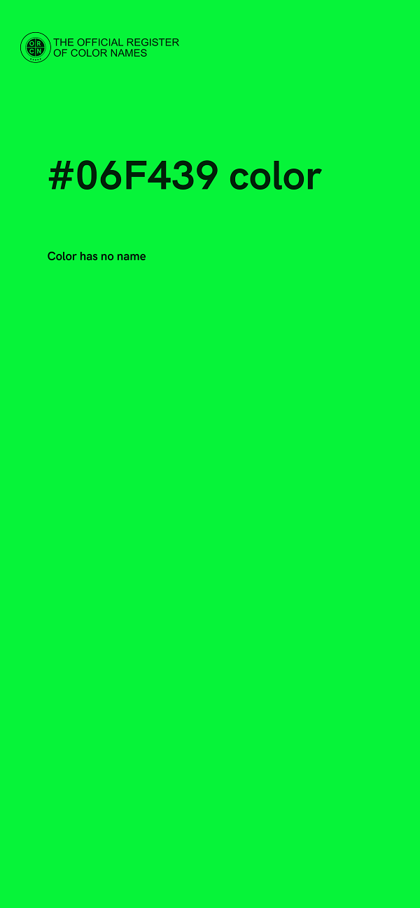 #06F439 color image