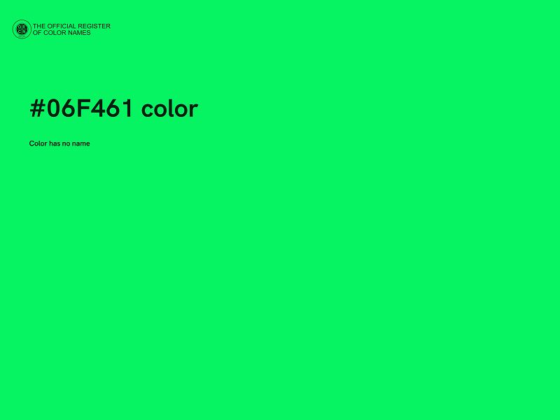 #06F461 color image